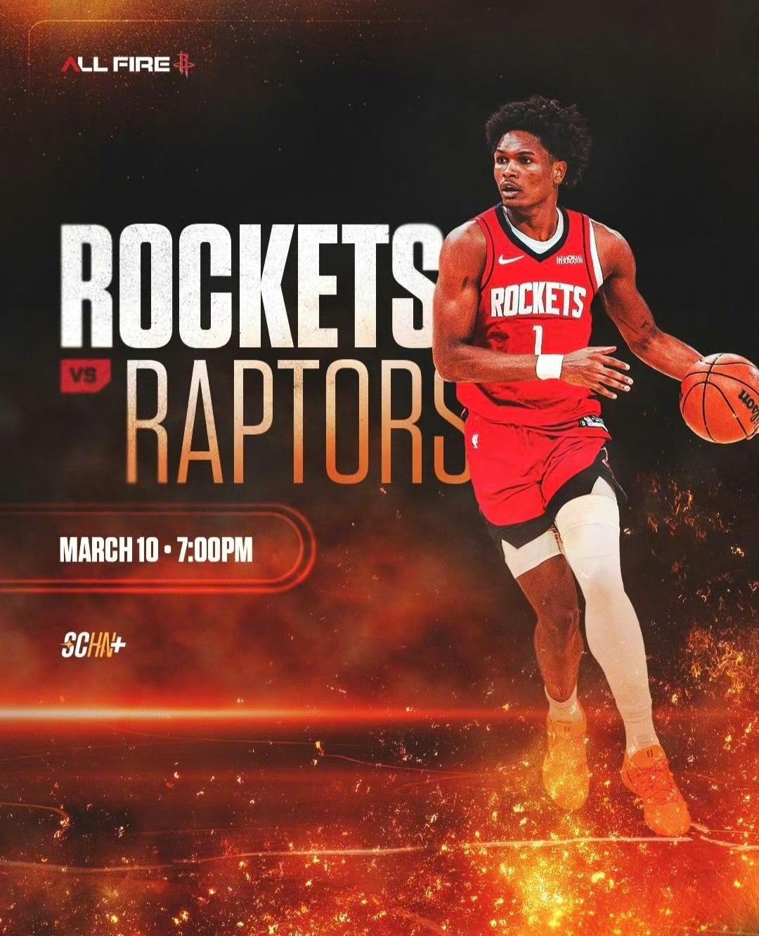 火箭明天八点主场迎战猛龙。
放下包袱没多少场比赛了拼吧争取个理想的季后赛席位💪