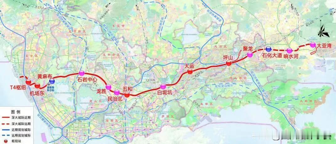 深大城际预计年底运营，坪山40分钟到机场

深圳交通迎来重磅利好！深大城际（深圳