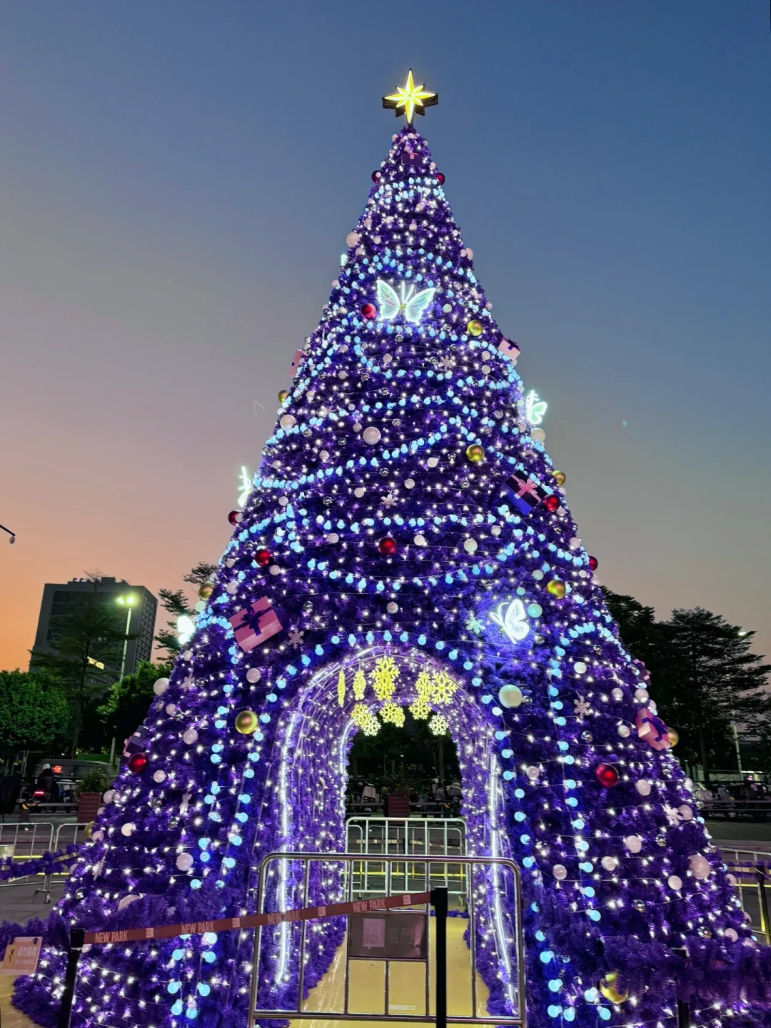 广州新的🎄！！又一棵紫色圣诞树💜好梦幻！！