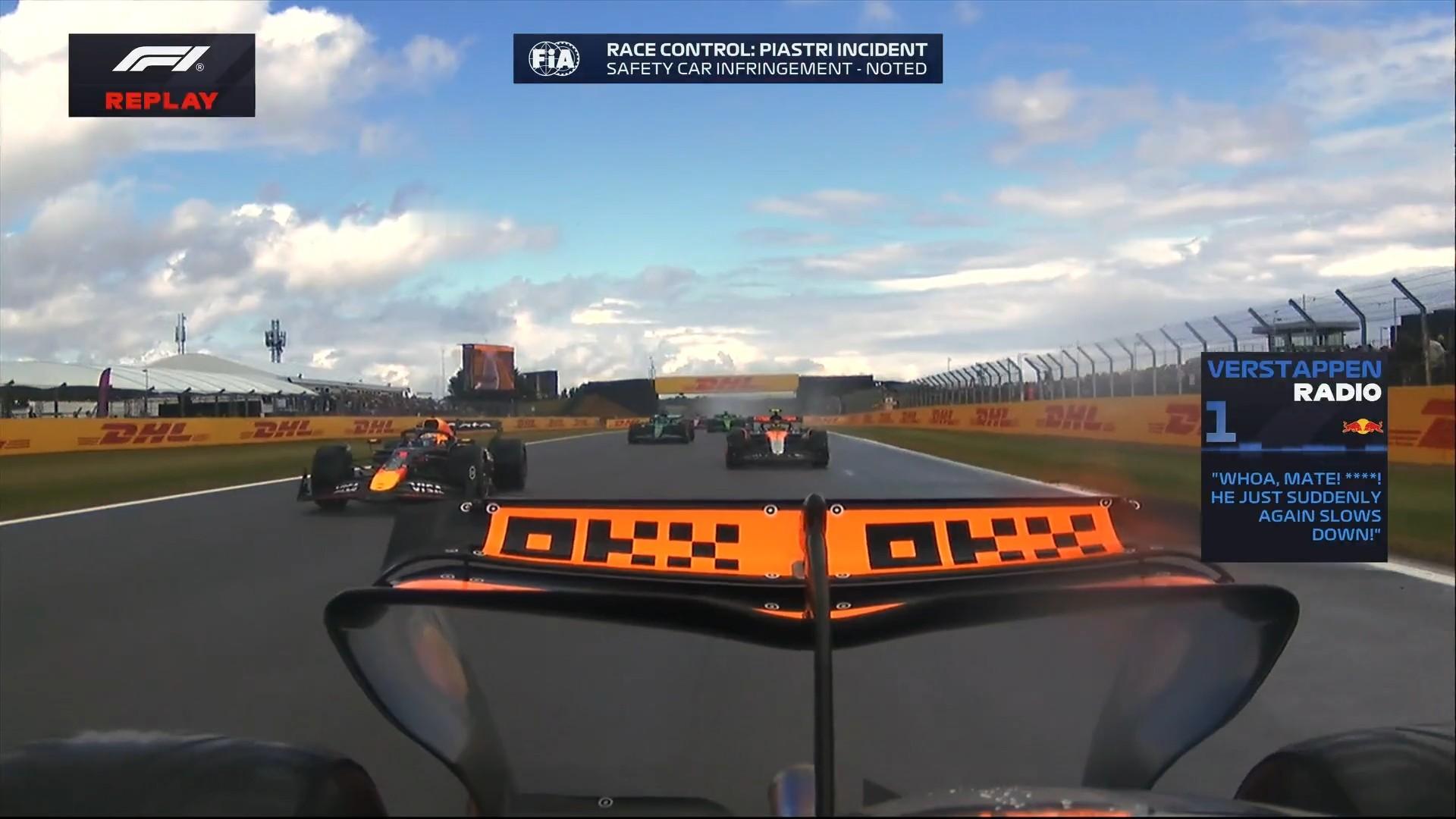 皮亚斯特里涉嫌安全车下违规，被调查。F12025F1英国大奖赛 ​​​