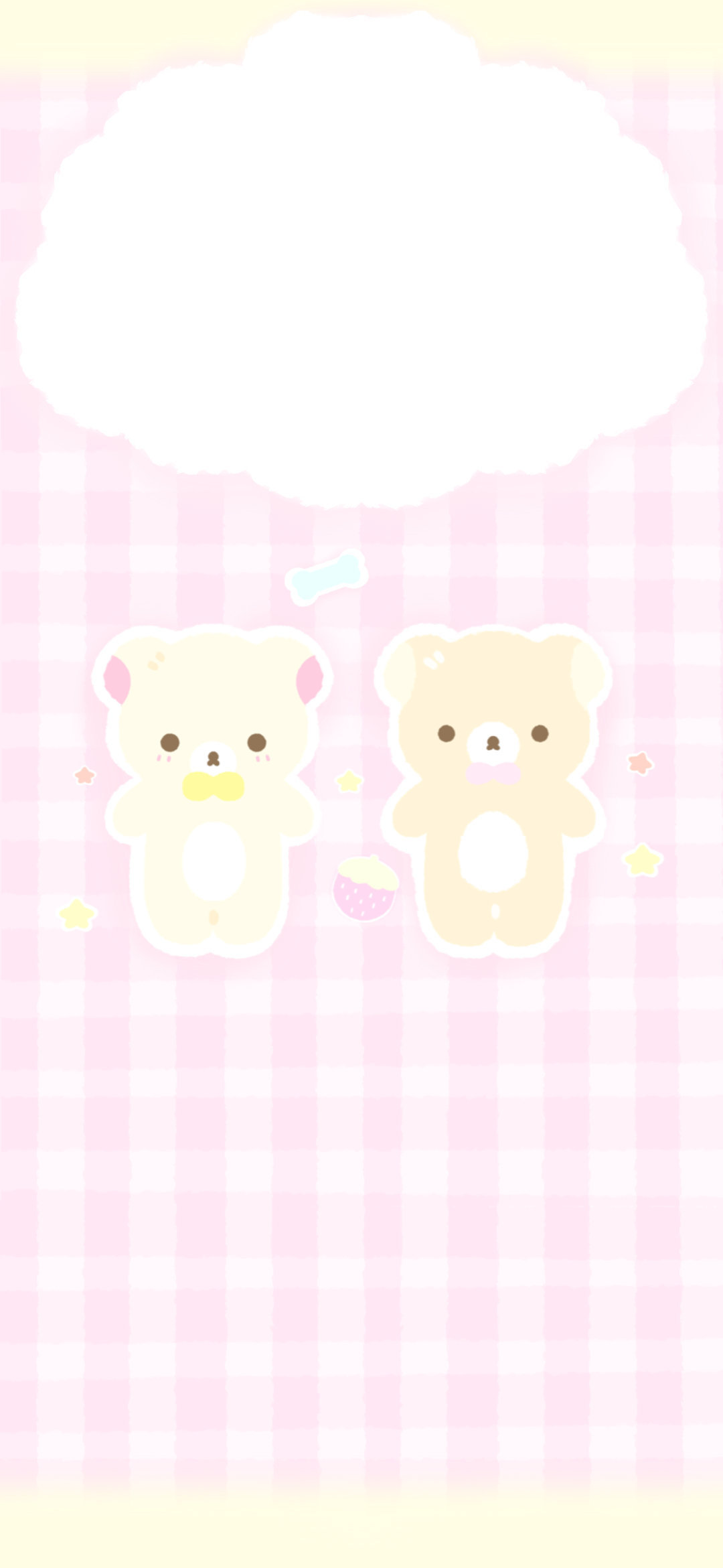 🍓治愈系轻松熊🧸粉色手机壁纸💗 ​​​