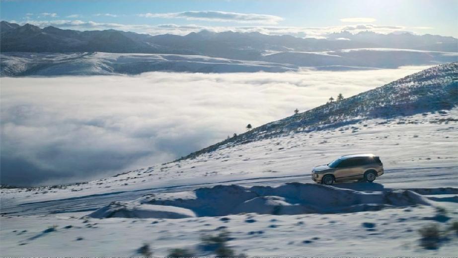 [福]大众9X预售发布，1651km续航，丈量中国的卷尺，中控地图上金色续航弧线