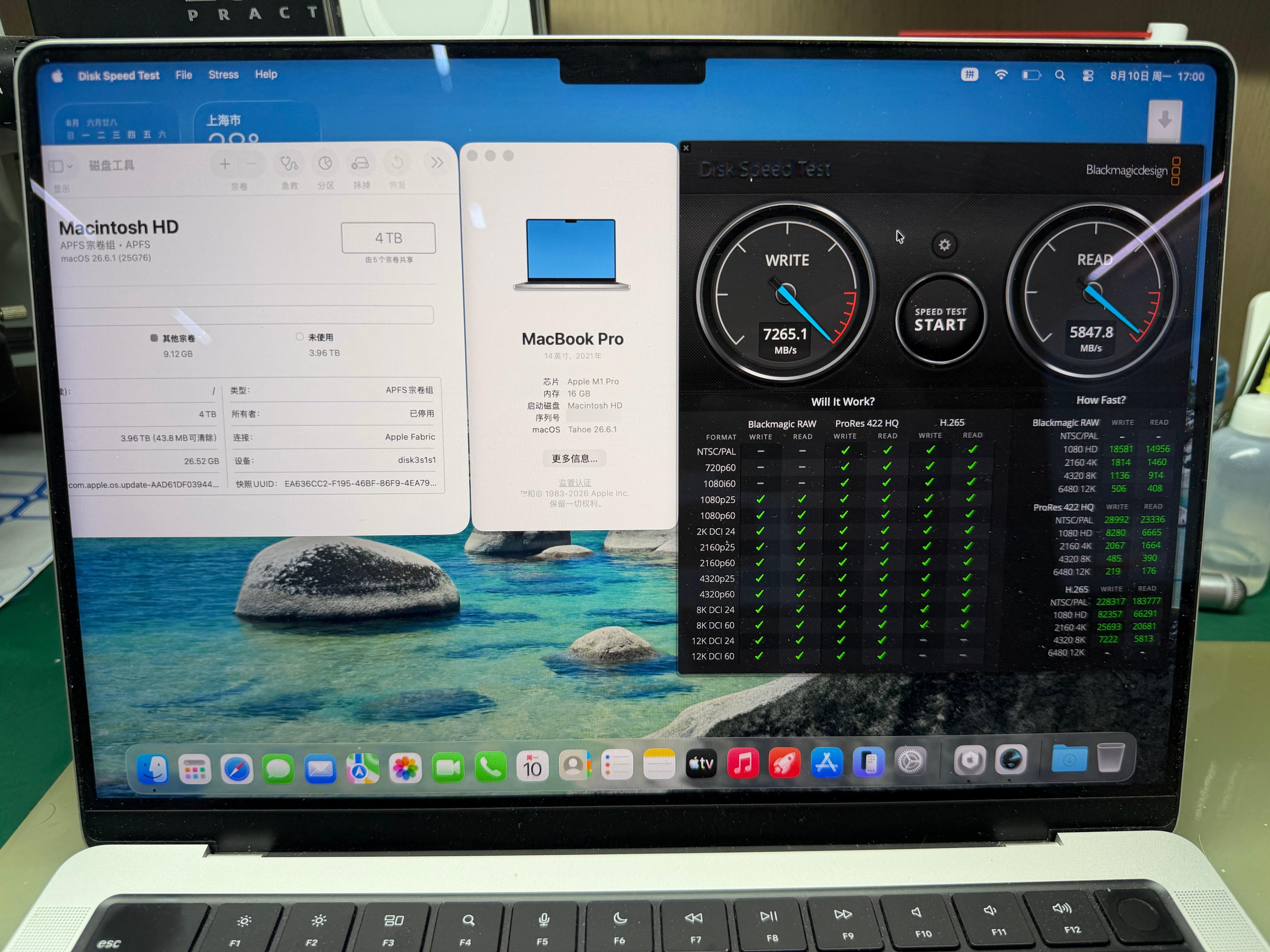 老当益壮的 MacBook Pro M1Pro 扩容4T 除了处理器单频有点弱，