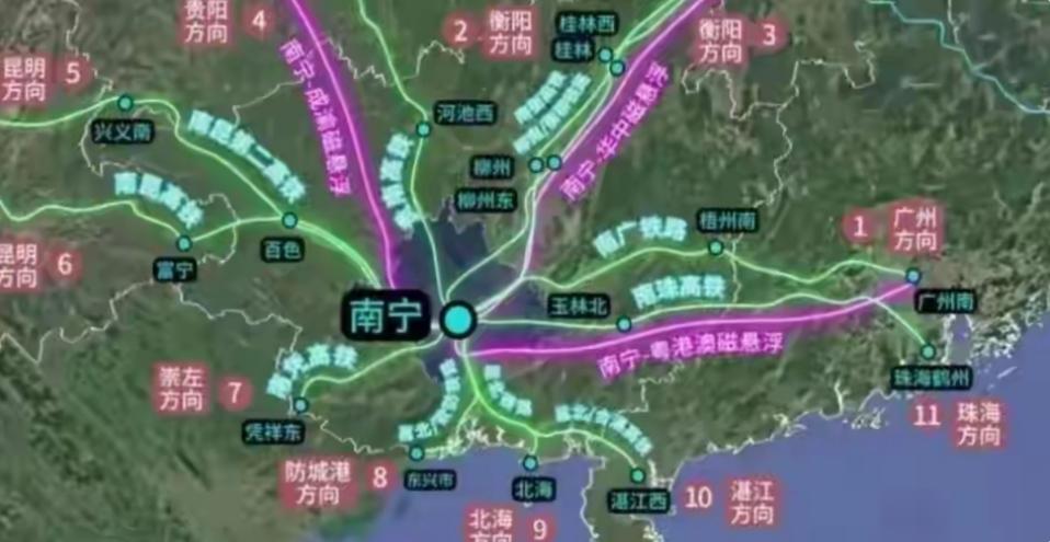 广西磁浮：南宁-广州1小时梦想加速驶来

南宁与广州之间构建“一小时交通圈”的梦