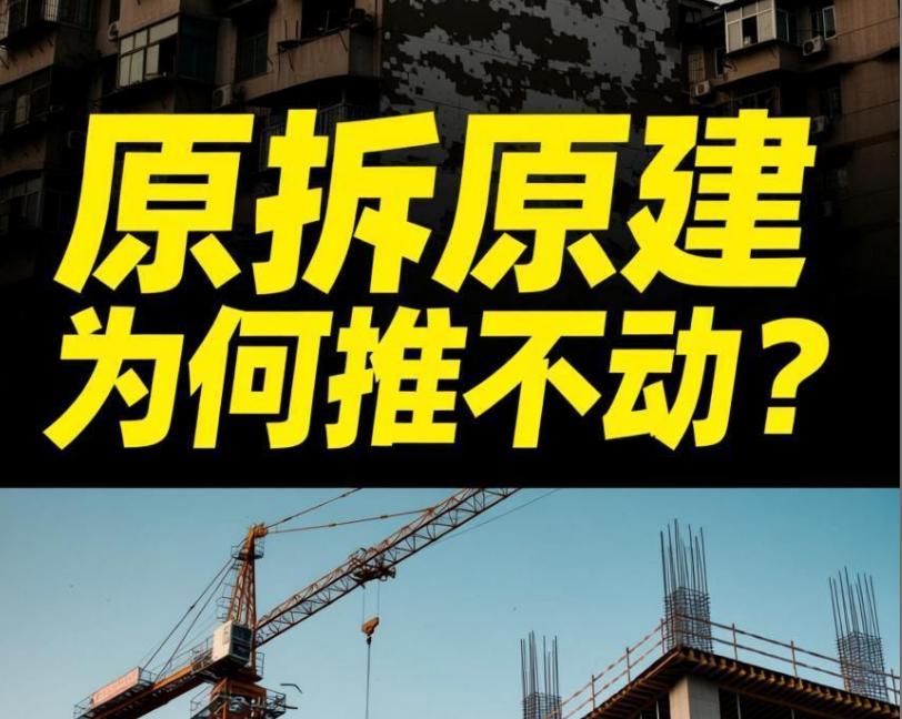去年很多地方轰轰烈烈的“原拆原建”，到了今年就很难看到再有案例了。
主要原因还是