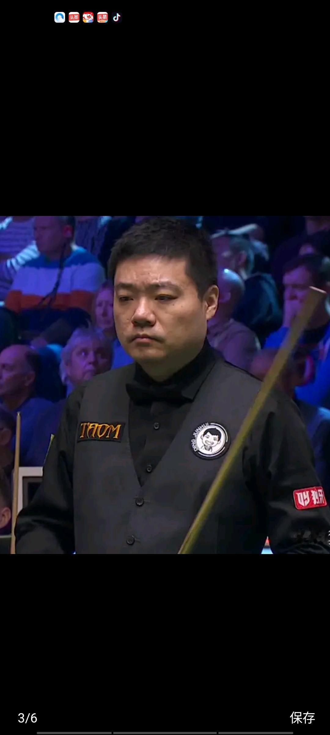 丁俊晖在2比0领先的局面下，惨遭特鲁姆普六连鞭，最终以2比6的大比分输掉比赛，无