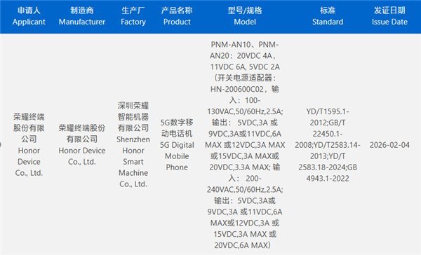 荣耀Magic V6入网了，支持120W快充。大电池+大快充+轻薄设计，想想都挺