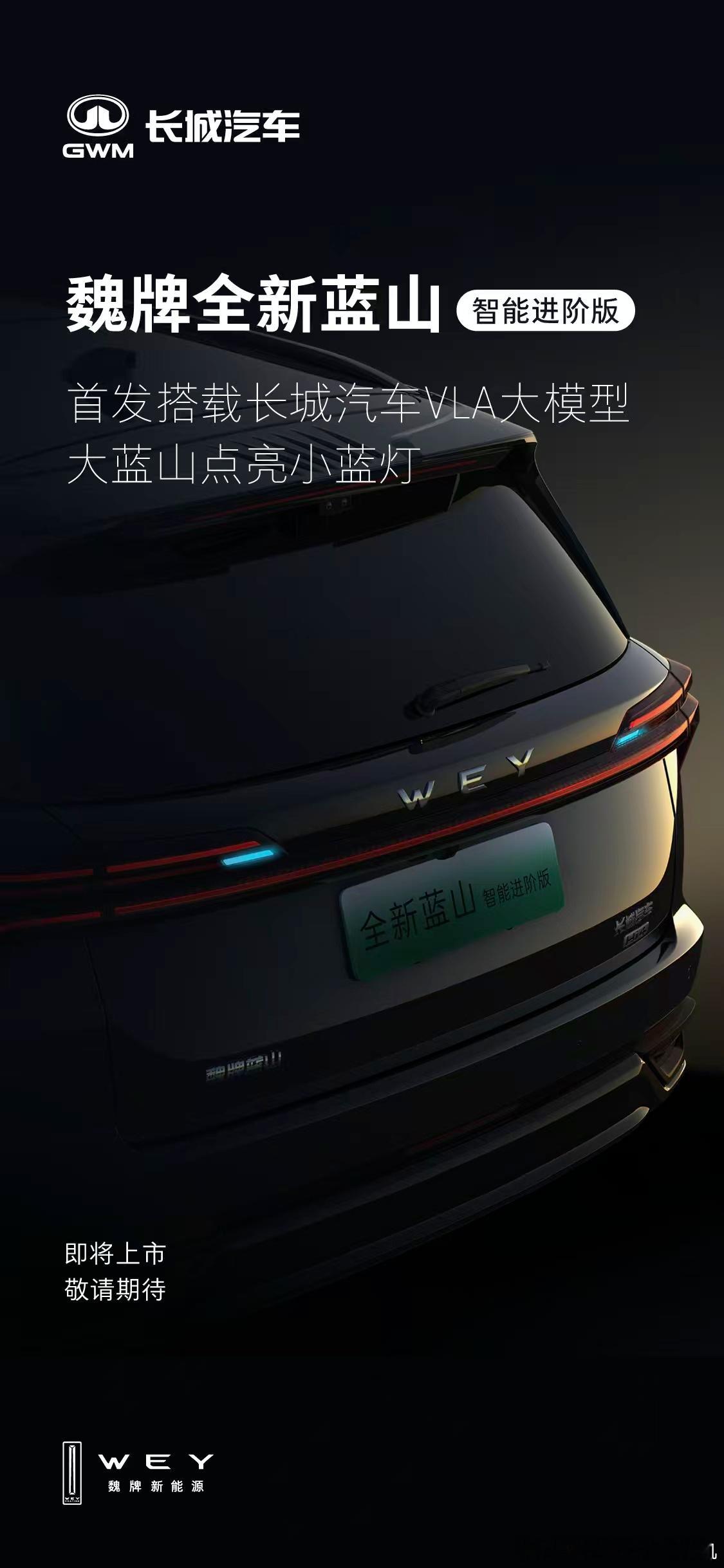 长城的VLA大模型，首搭车型是魏牌蓝山智能进阶版，蓝山这款车，一直都承担着长城汽