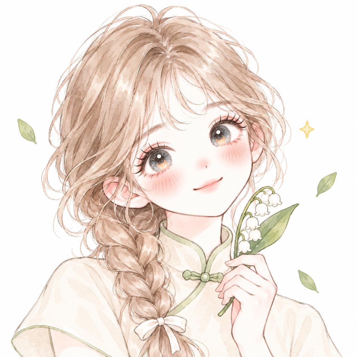 ☾⋆青提绿意 · 新中式头像清浅嫩绿色调 温柔如水的江南感满是清爽鲜活的春日气息