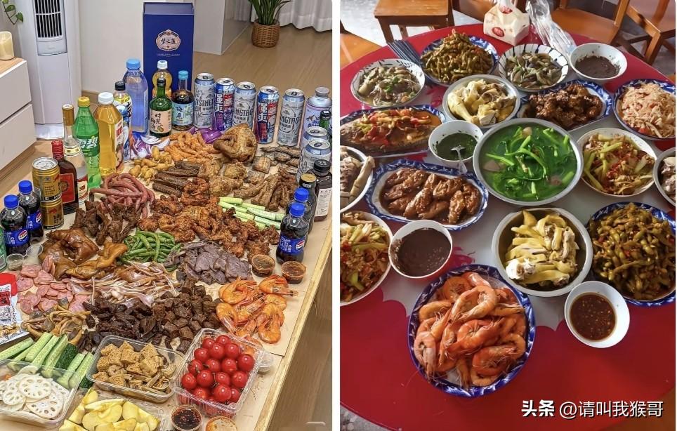 一个是看似丰盛，一个是真的丰盛