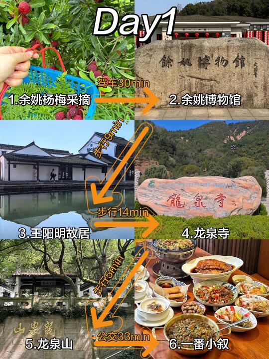 📍余姚杨梅采摘旅游攻略｜2天1夜详细安排版