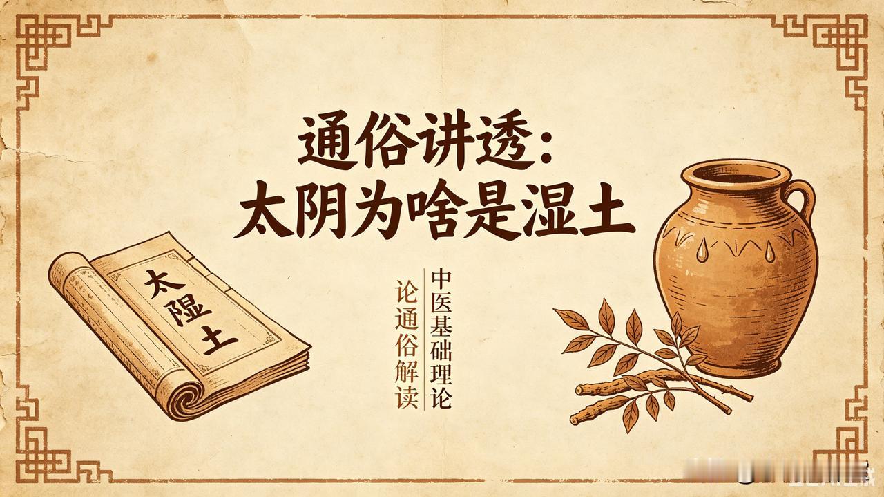 通俗讲透：太阴为啥是湿土
 
顺着刚才太阳寒水的逻辑，一对一对照，大白话讲透太阴