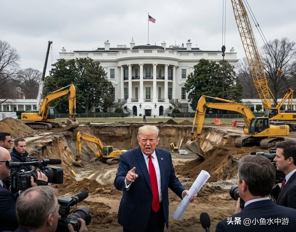 白宫地下竟在修建超大型军事基地？！表面上是斥资约4亿美元打造超豪华宴会厅，地下却