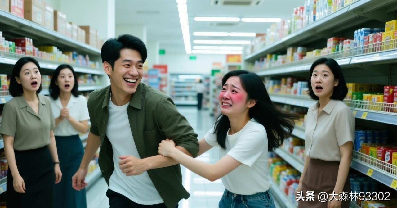 周末陪女朋友逛超市，因为点鸡毛蒜皮的小事拌了几句嘴。我看她要走，下意识拉了她一把