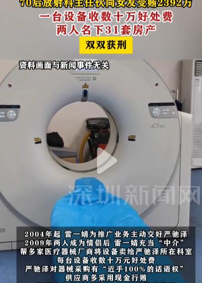 天津市某三甲医院放射科主任严驰泽的婚内出轨往事，直到检察机关翻查他的银行流水时，