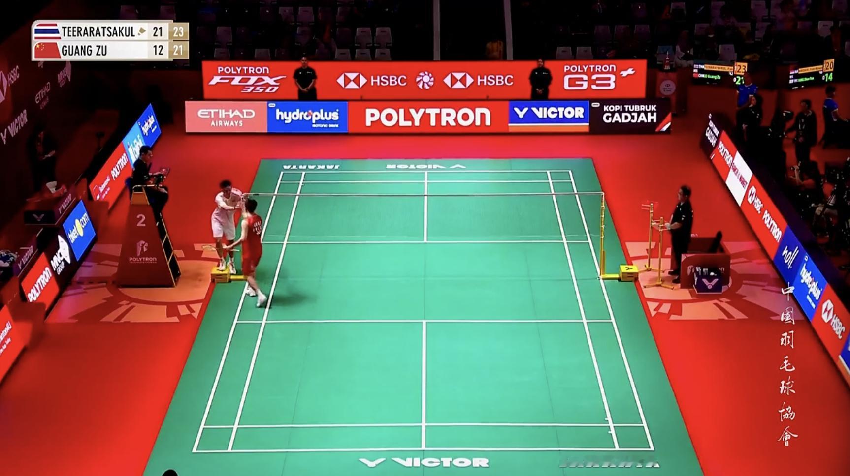 陆光祖🇨🇳 12-21、21-23 🇹🇭帕尼查蓬次轮：李诗沣🇨🇳 v