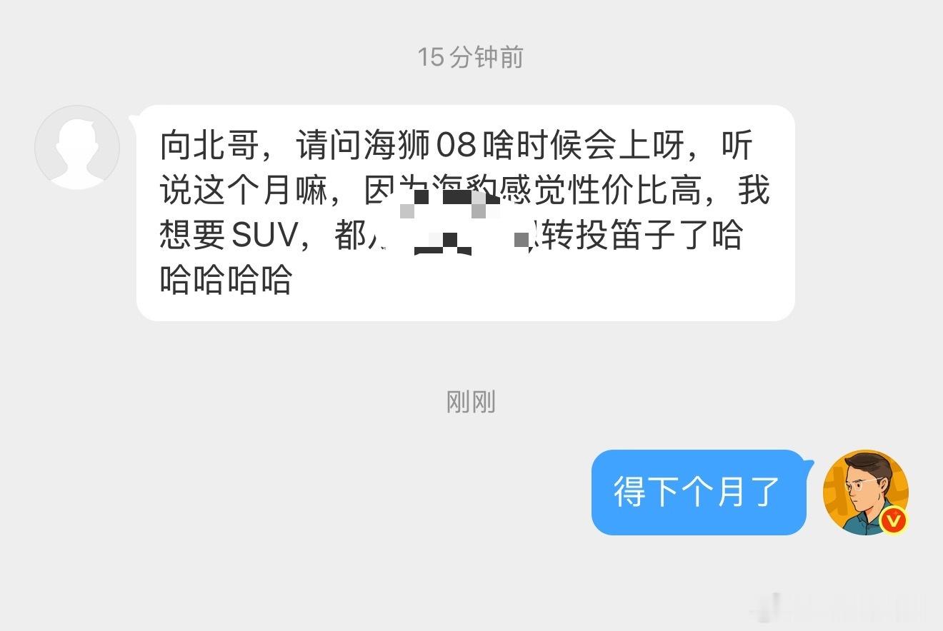 感觉海狮 08 的热度非常高啊，每天我的私信，还有直播时候评论，都在问这款车我现