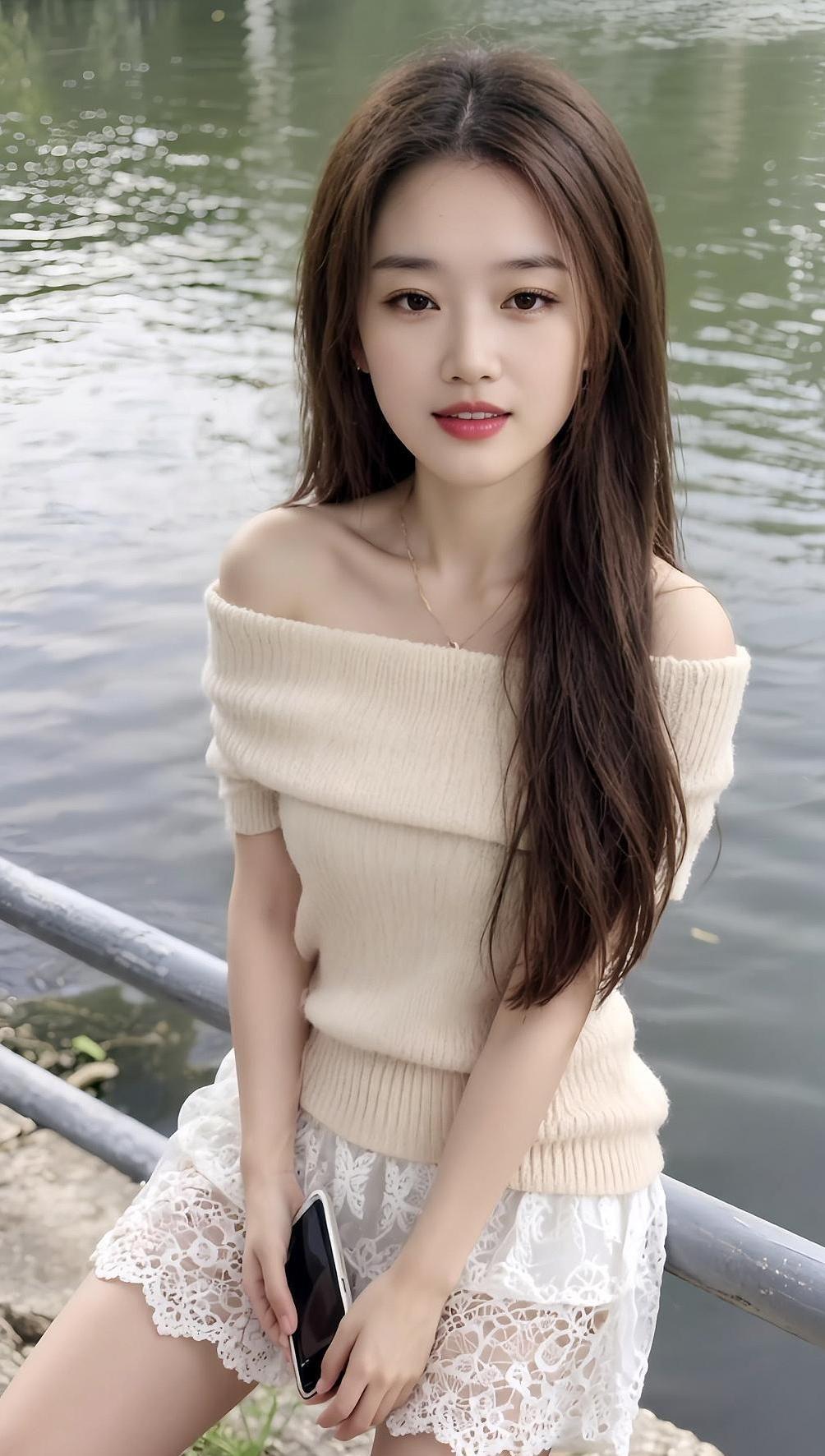 AI湖畔甜照 气质女神 穿搭 美女 随拍