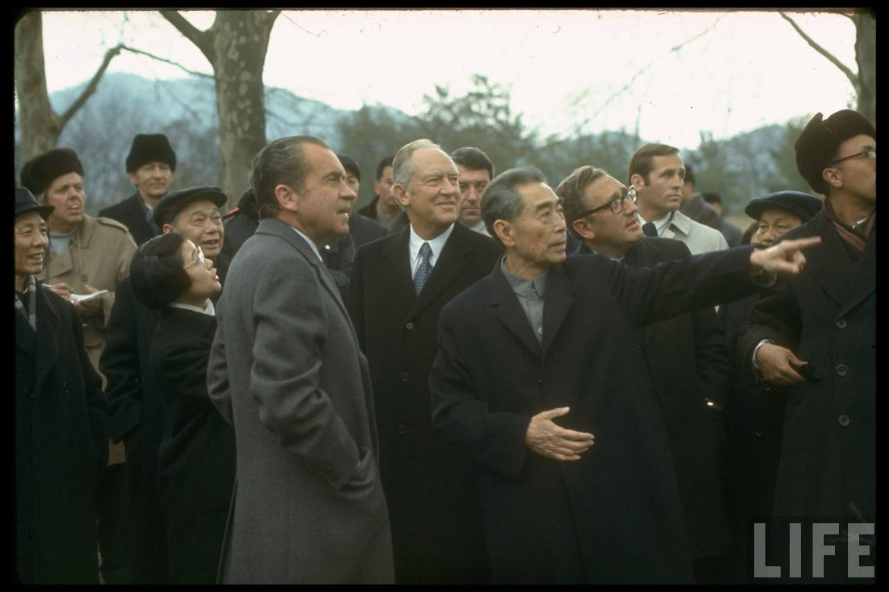 美国《LIFE》杂志摄影师John Dominis1972年2月拍摄的尼克松访华