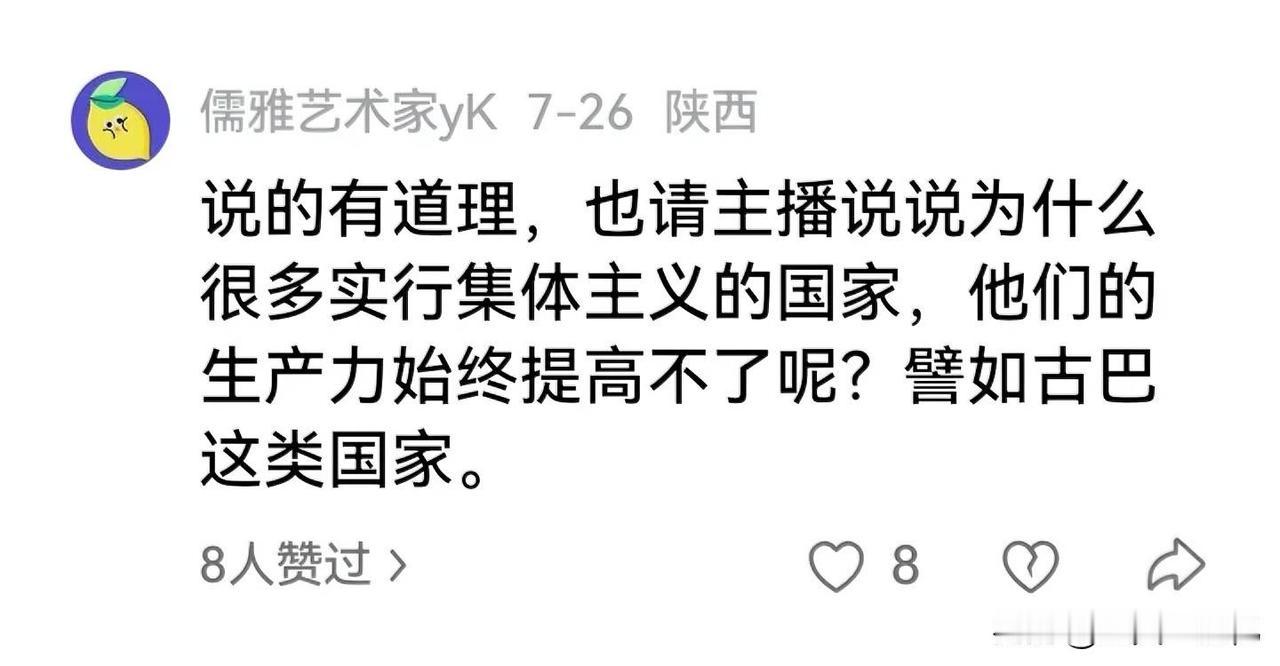 回答头条网友“儒雅艺术家yk”的问题：他的提问隐晦意思就是，实行社会主义的国家，
