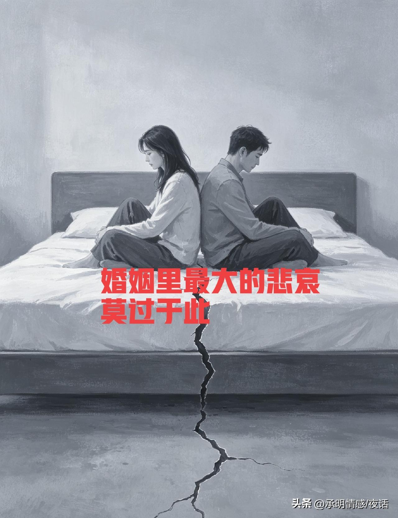 婚姻里最难受的，不是没钱遭罪，而是心里有苦，连个能说的人都没有。俩人守着家，心却