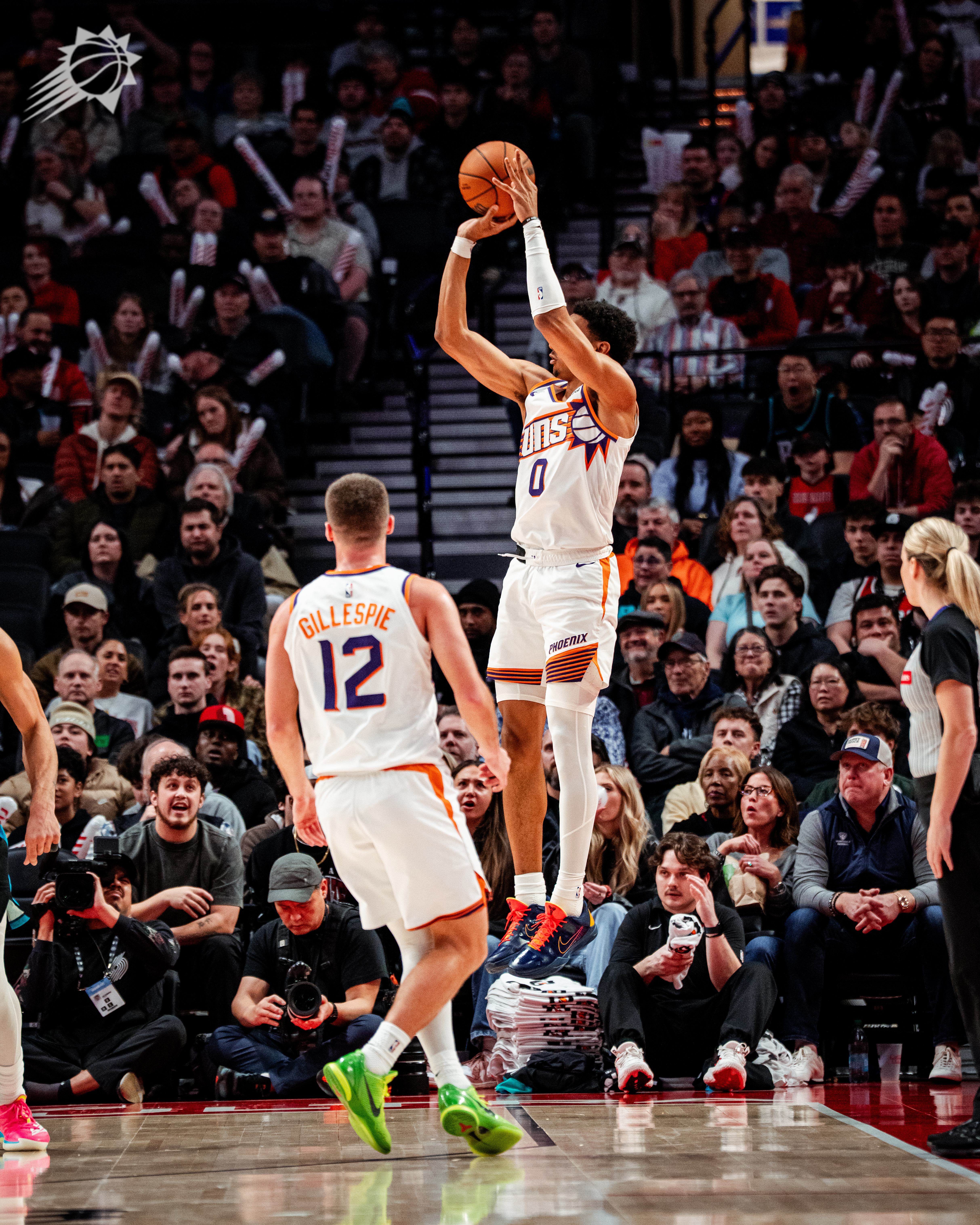 奥索妙传，鸡皮助攻，邓恩三分球进！菲尼克斯太阳 | 旭日东升 | 太阳vs开拓者