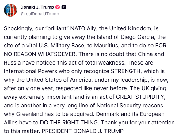 阿川又盯上毛里求斯了……毛里求斯是美国印度洋最重要军事基地迭戈加西亚所在地。阿川