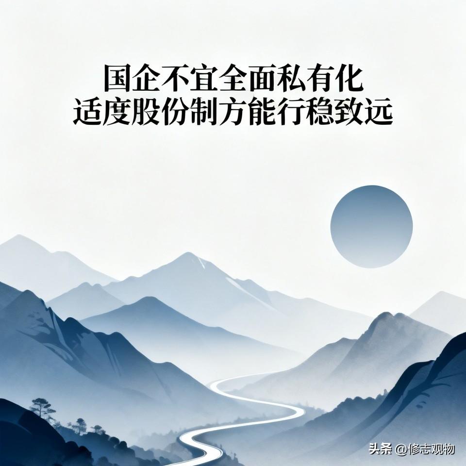 国有企业是国民经济的压舱石，关乎民生保障、产业安全与公共服务，全面私有化绝不可取
