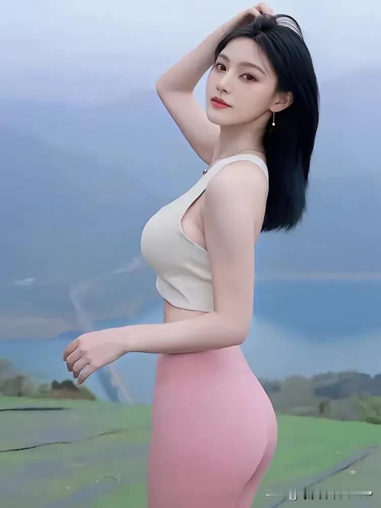 美丽的瑜伽女神，优雅迷人的气质