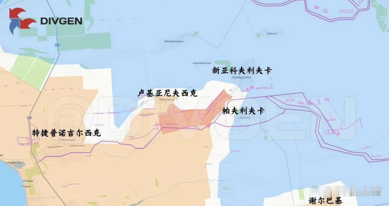 俄军第聂伯集群攻入新亚科夫列夫卡。从这儿沿第聂伯河向西北方向行进，到扎波罗热市的