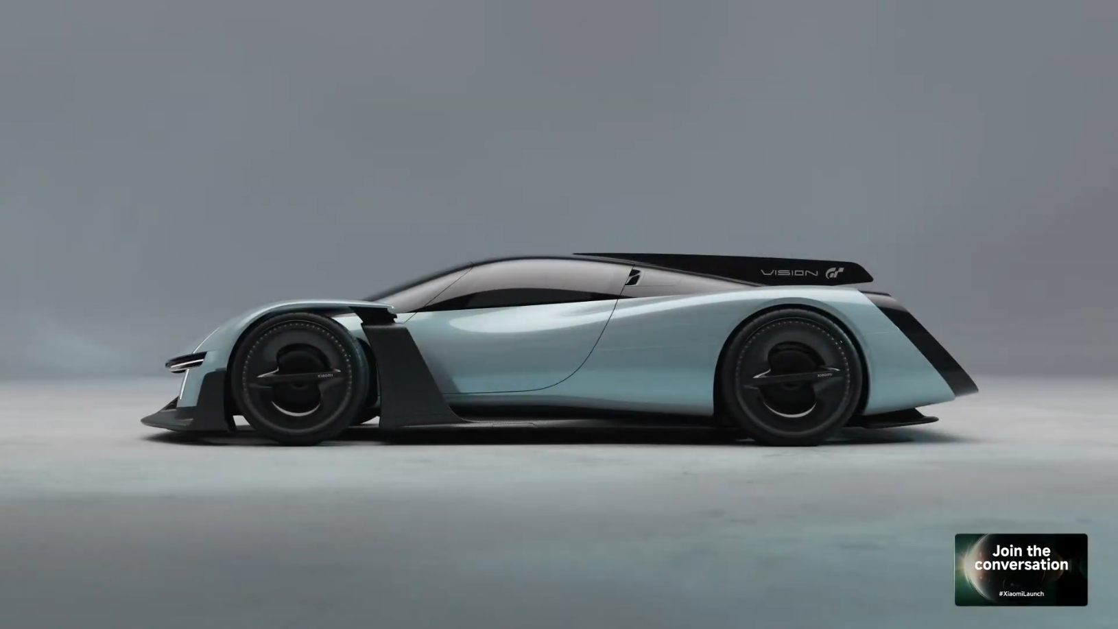 小米超跑亮相小米与赛车游戏《GT赛车7》，联合打造的非量产概念超跑，不知道未来的