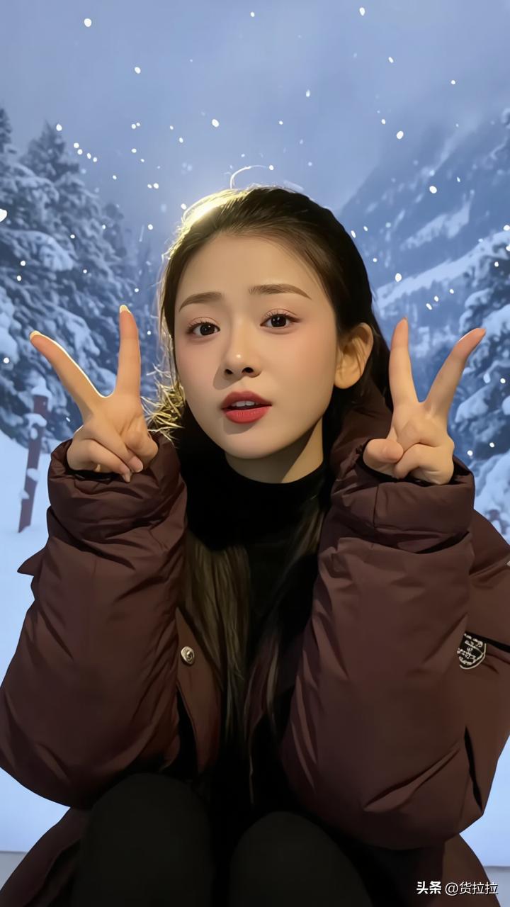 星眸红缕
 
高绾青丝一缕红，回眸星夜入眸中。
香肩半露凝清韵，素带轻垂趁晚风。