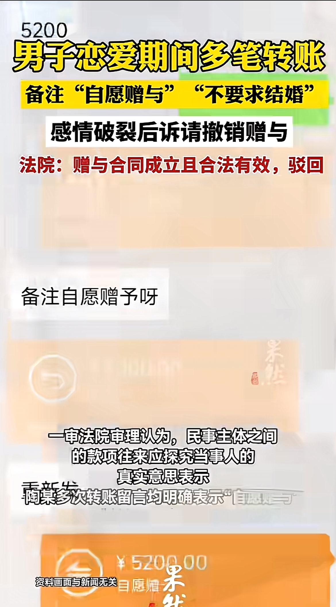 最近看到好多转账记录曝光，赠与无效的事儿，真的很有感触。就拿之前一个案例来说，有