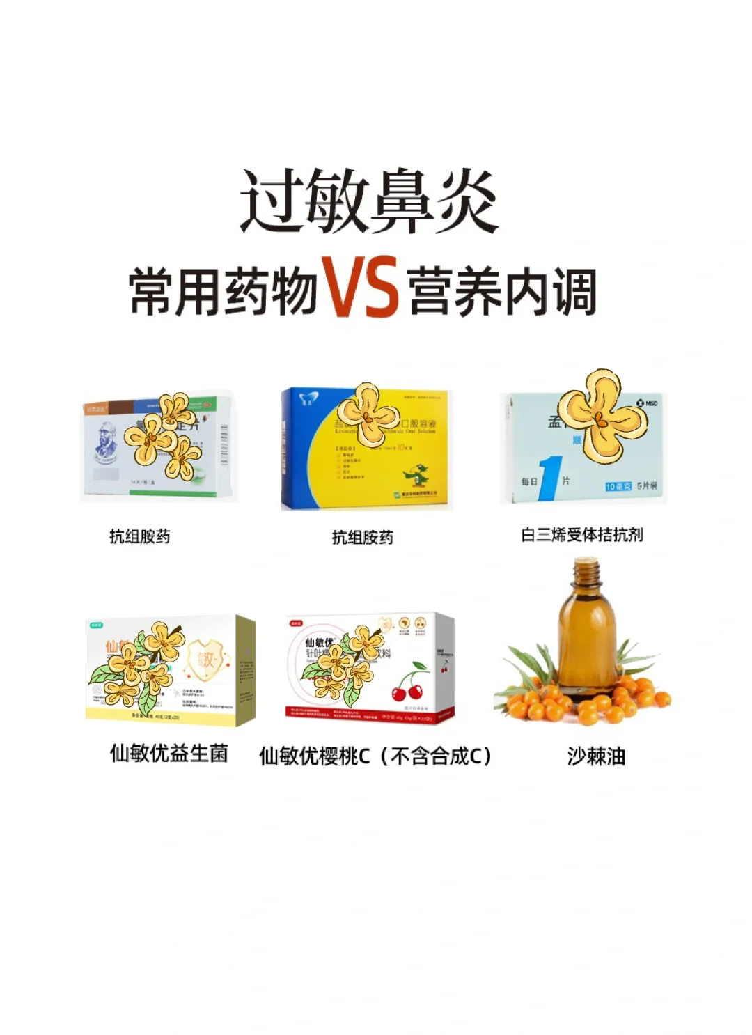 过敏鼻炎 常用药物VS营养内调