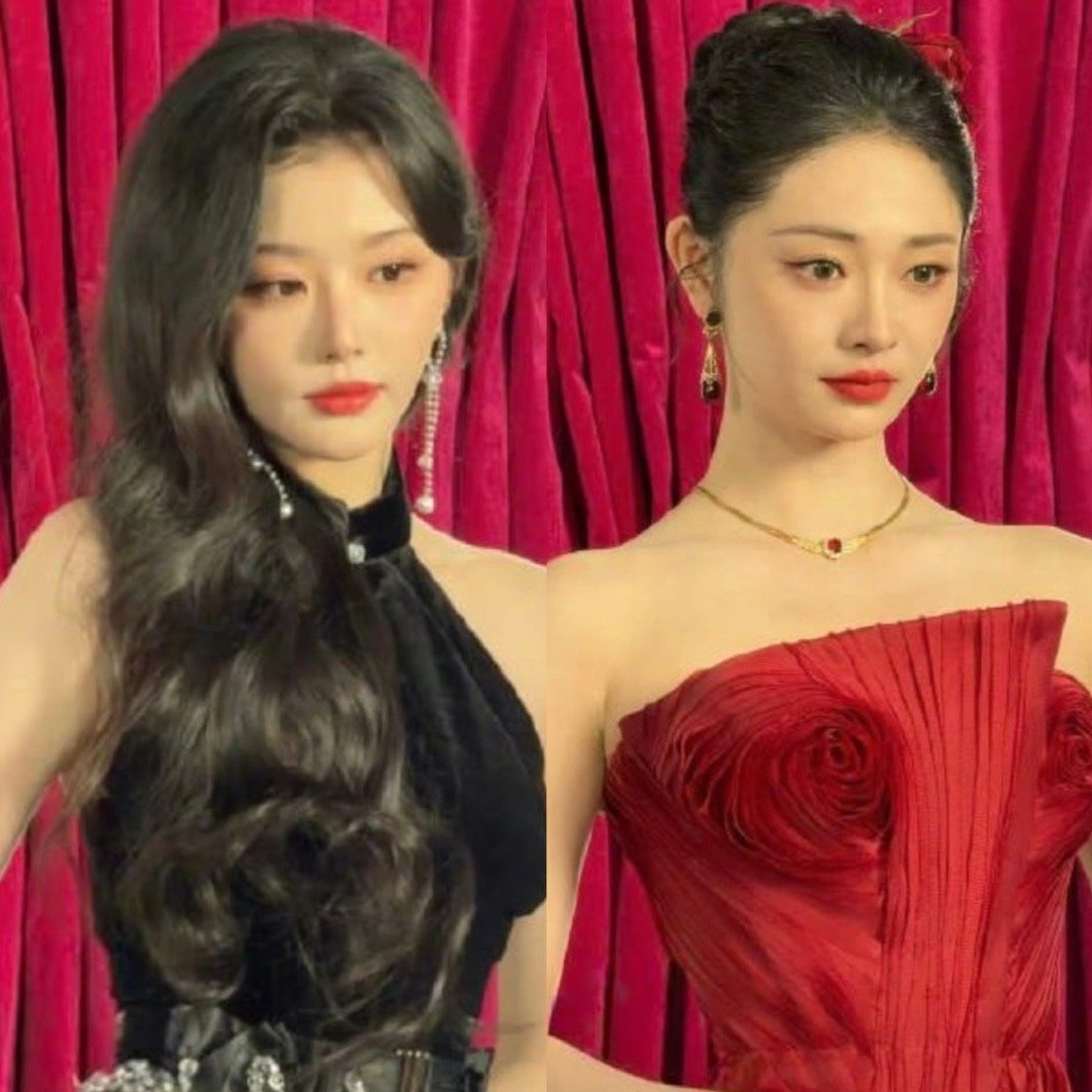 来看看孔雪儿和周洁琼同一个活动的生图，你们get到谁的颜了？ 