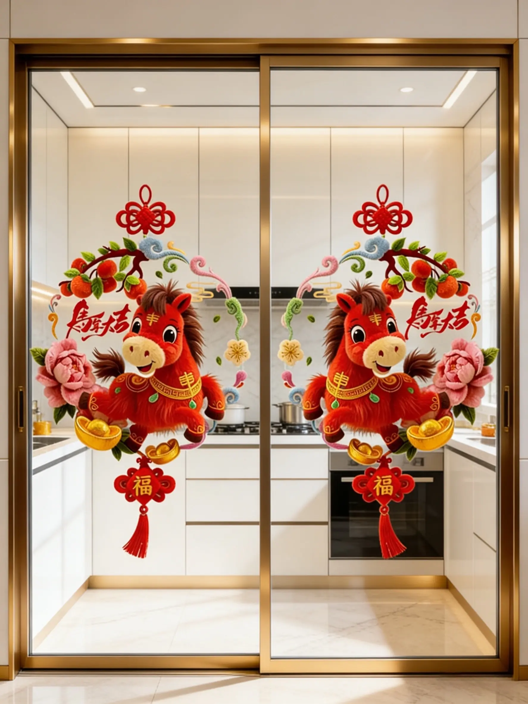 窗花 窗花贴 新年氛围感 马年大吉 家居好物