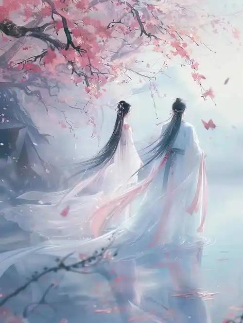 上联：花前漫步诗心醉，
下联：月下烛影画中游，
下联：云间独坐意自闲。