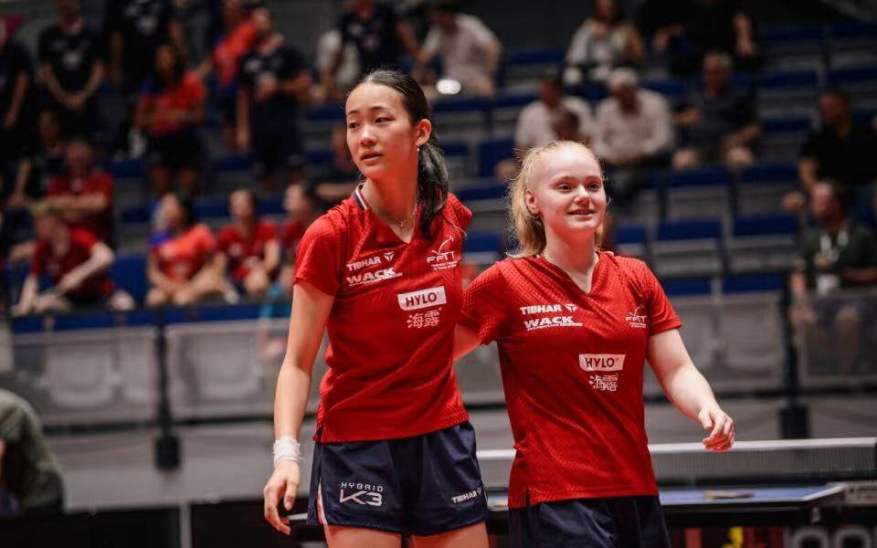 欧青赛U19女双：头号种子3-0零封跻身4强
乒乓球欧青赛U19女双决出4强，法