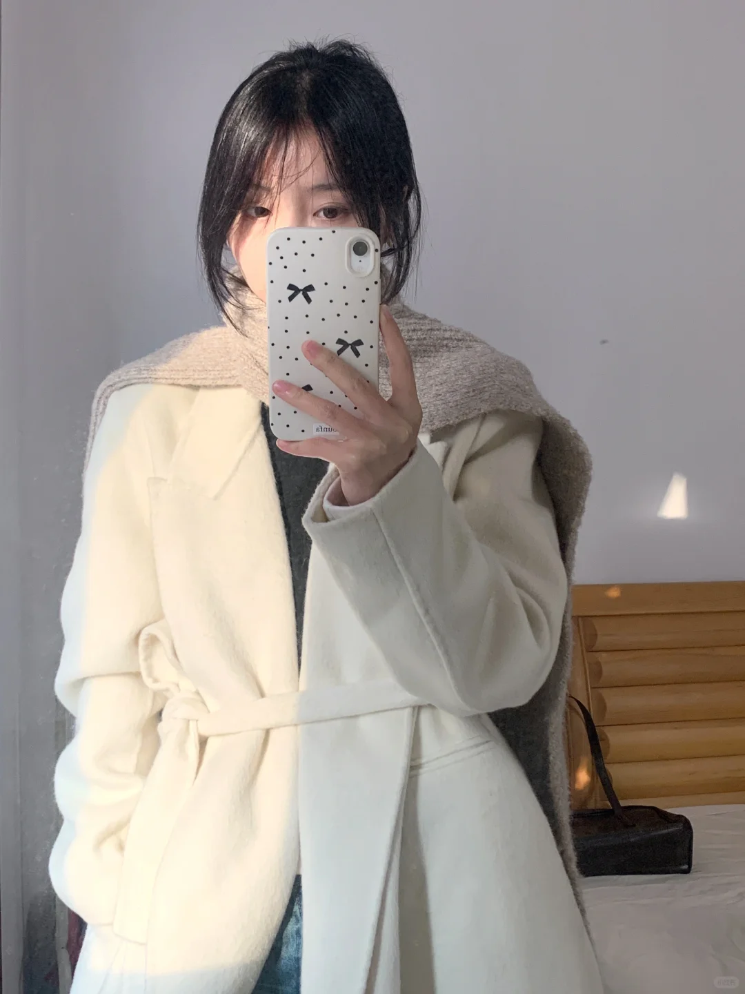 白色大衣巨耐看啊！！