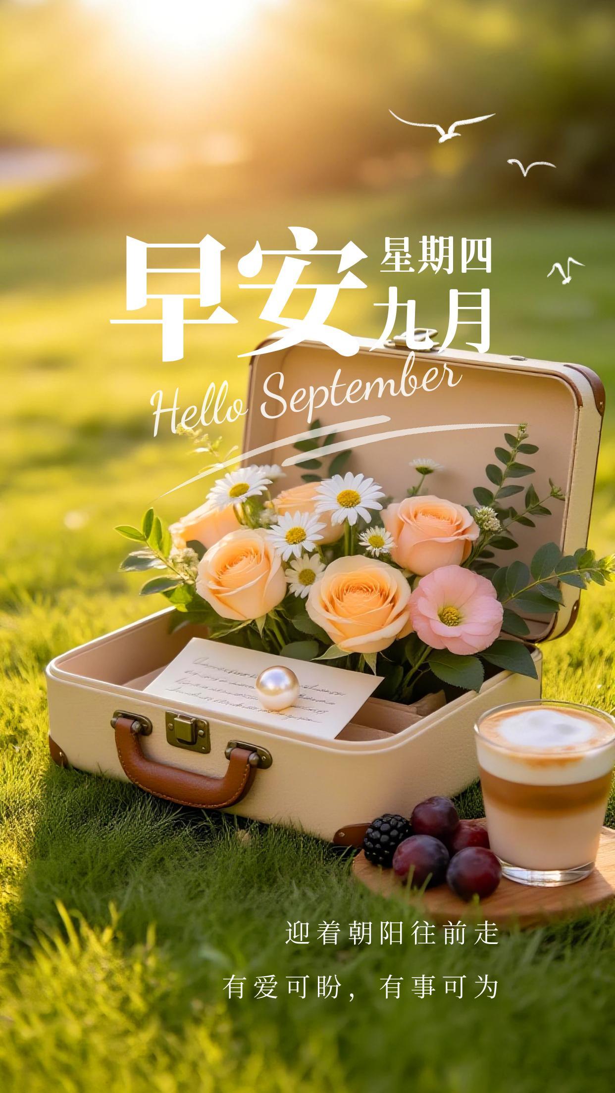 2026.9.3周四早安祝福图片海报壁纸拿图吱一声噢～ 