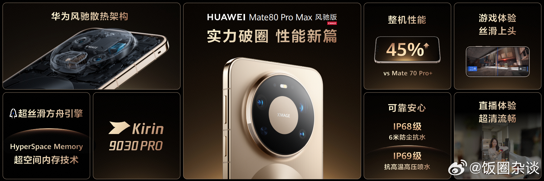 华为Mate80风驰版正式发布 周末喜欢自己捣鼓做饭的人看过来，边看菜谱视频边回