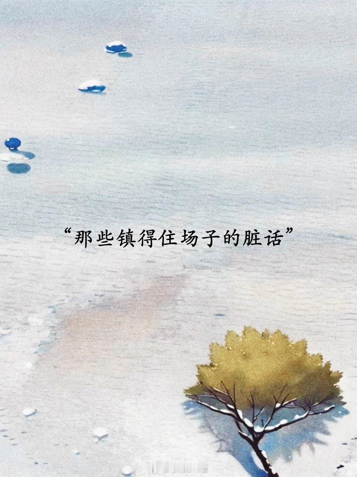 那些镇得住场子的脏话… ​​​