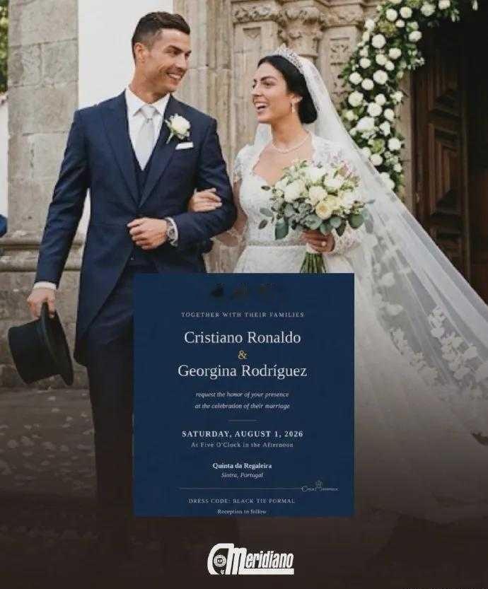 C罗被曝将于8月8日与乔治娜举办婚礼，婚礼地点在C罗出生并长大的葡萄牙马德拉岛上