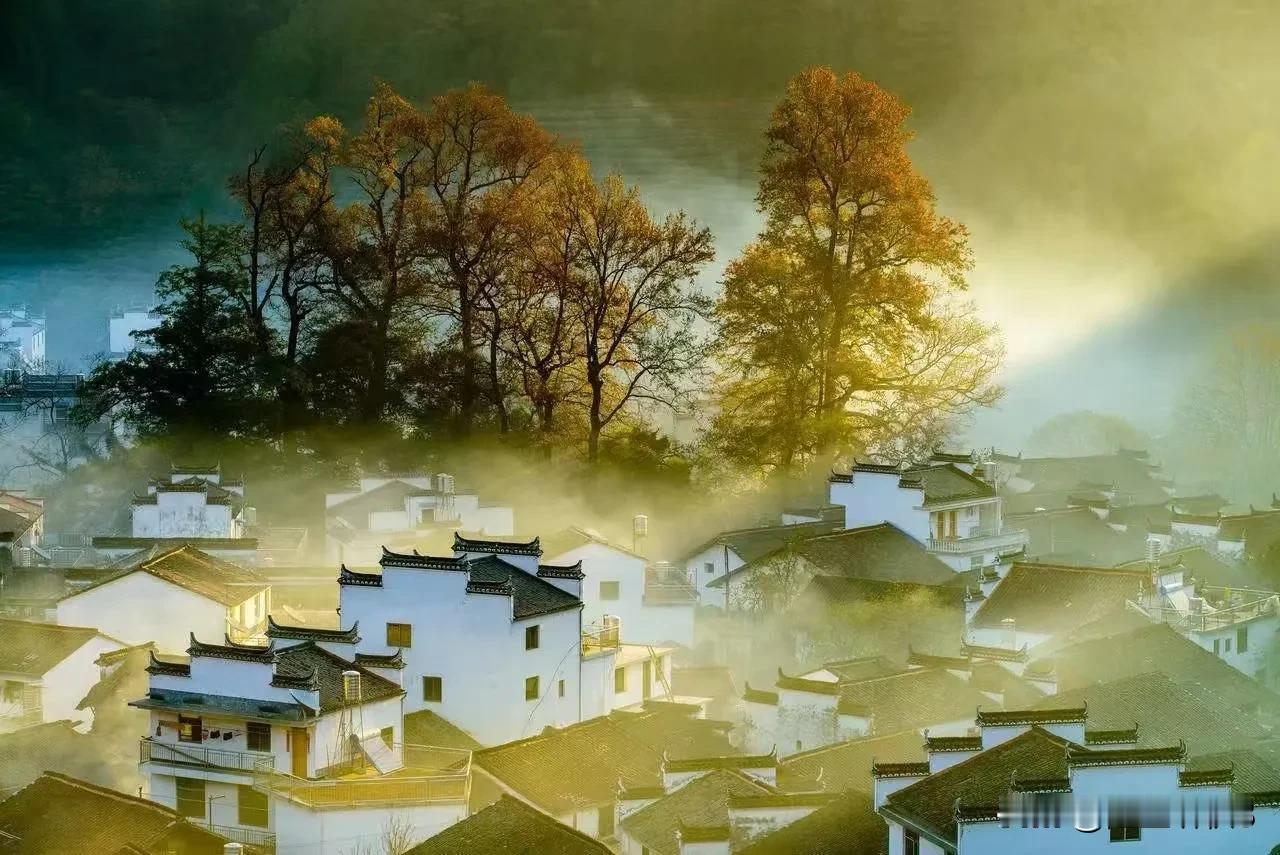 《蝶恋花·徽州秋韵》
（原创首发）陋室听秋/文
 
徽郡秋光浓胜酒。古意新庐，韵