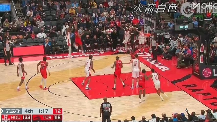 咔咔炫分，攻防一体！NBA火箭对阵猛龙，杜兰特轻轻松松，游刃有余，砍下31分+5