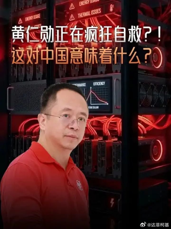 📌黄仁勋可能真的开始疯狂自救了，AI算力的游戏规则变了！ 对中国来说，这反而是