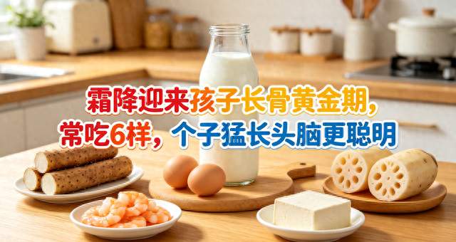 霜降迎来孩子长骨黄金期，常吃6样，个子猛长头脑更聪明