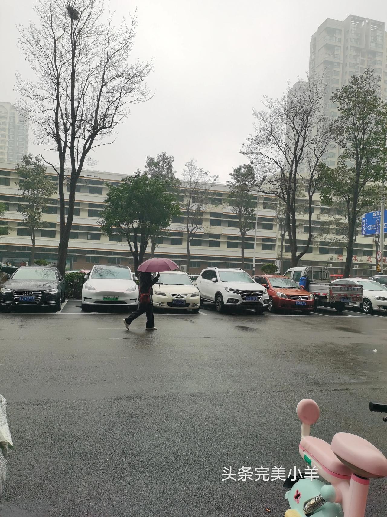 #一张图记录秋日生活#
地标潍坊，10点05分潍坊下雨☔️了，秋雨没有雷声，无声