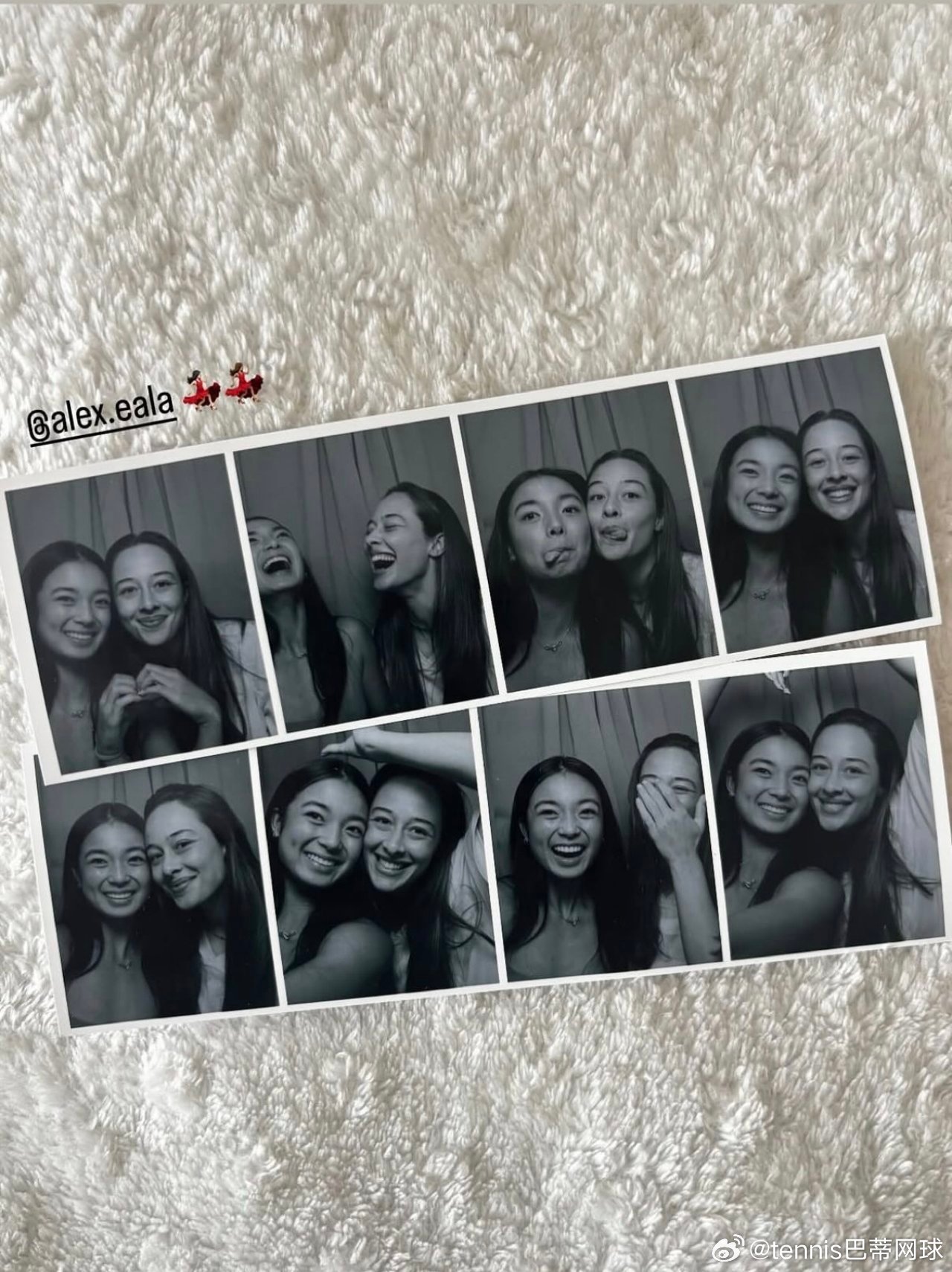 伊埃拉和森梅兹合影….你敢不敢细看伊埃拉更新了和好友森梅兹的合影，两个美女都挺可