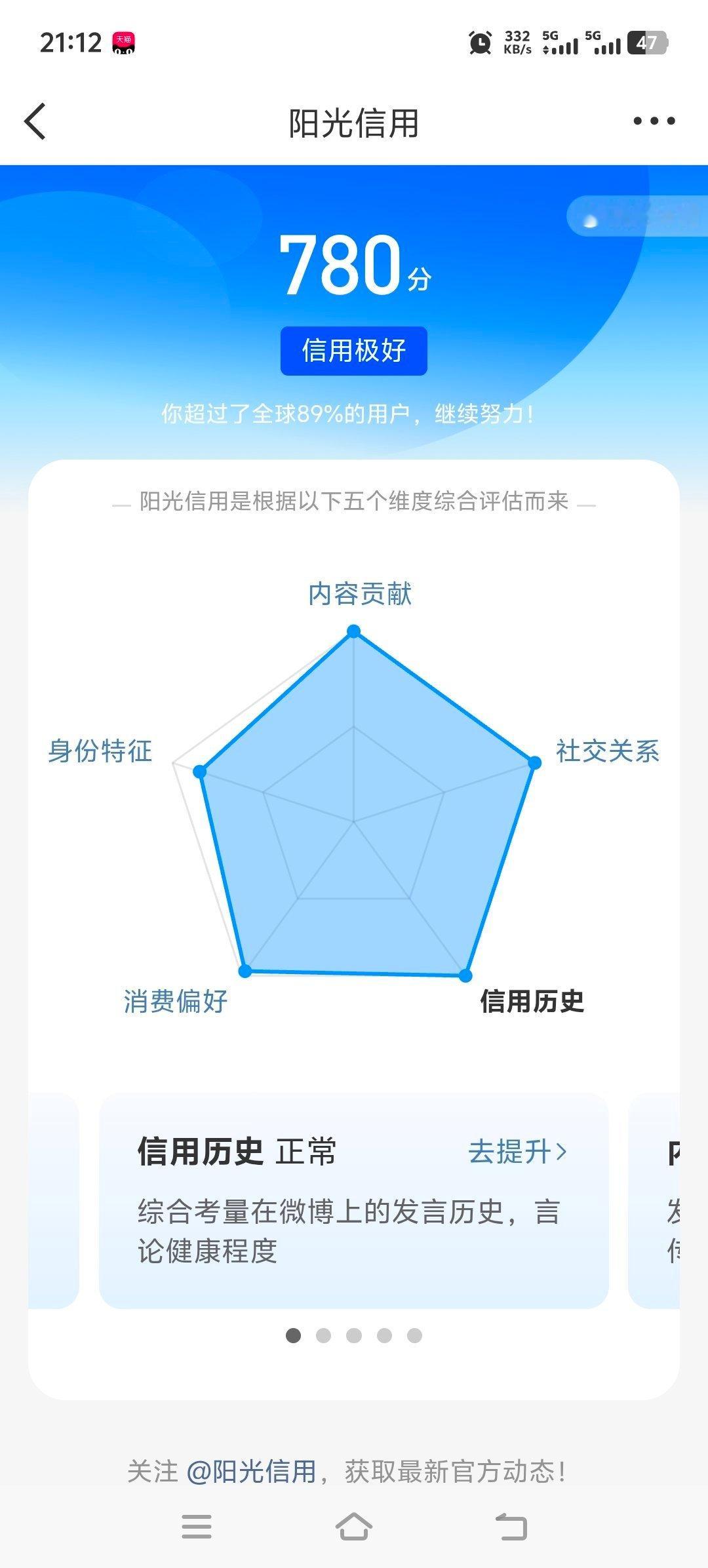 780的信用分 确定不来互动吗 